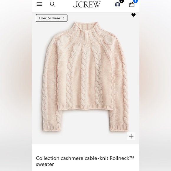 Collection cashmere cable knit Rollneck XXS - Picture 1 of 10